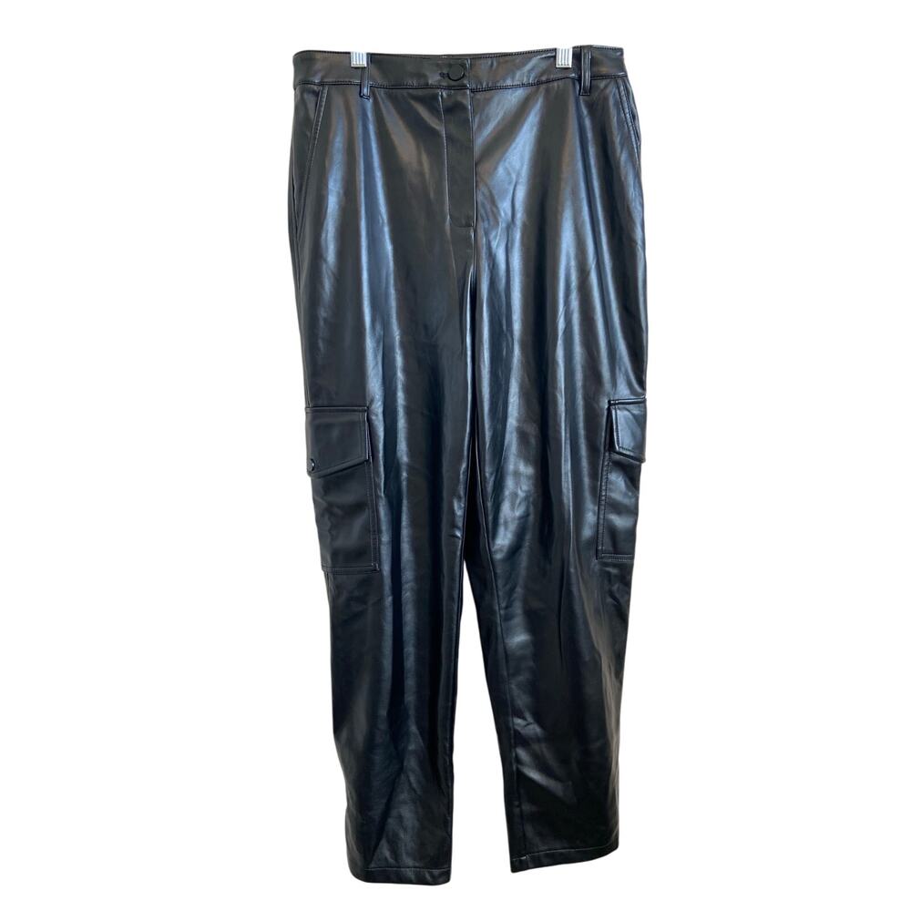 Bailey 44 Faux Leather Cargo Pants Size 6